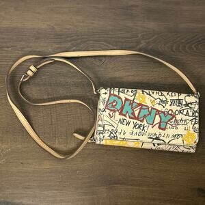 DKNY New York Crossbody Graffiti Wallet Bag (1B-09)